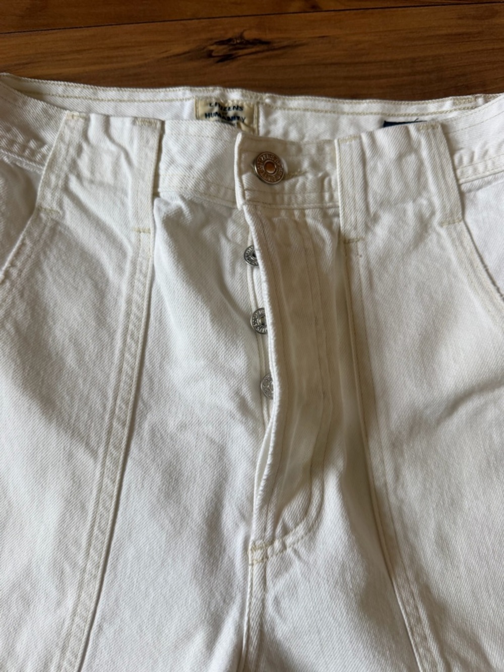 Citizens Of Humanity Eva Utility Crop white Denim - Picture 5 of 12